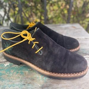HÖGL Black suede leather Australian shoes 9.5